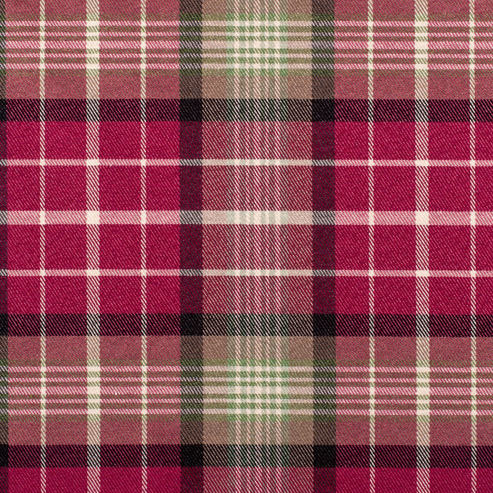 Red Plaid Cotton Blend