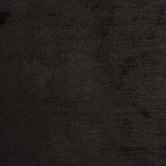 Jet Black Solid Chenille
