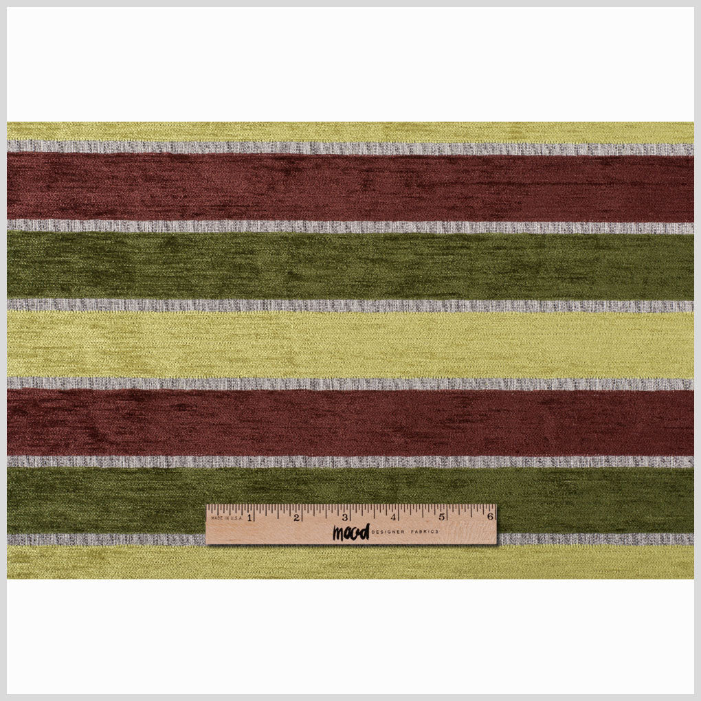 Green Stripes Chenille Full