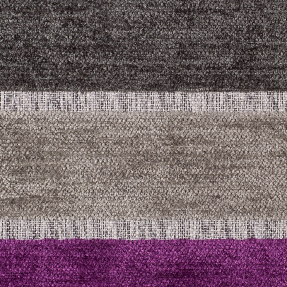 Gray Stripes Chenille - Detail