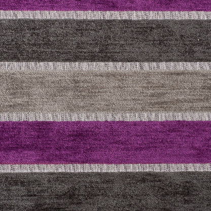 Gray Stripes Chenille