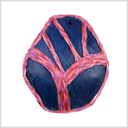 Navy/Pink Coconut Pendant - 120L/76.2mm
