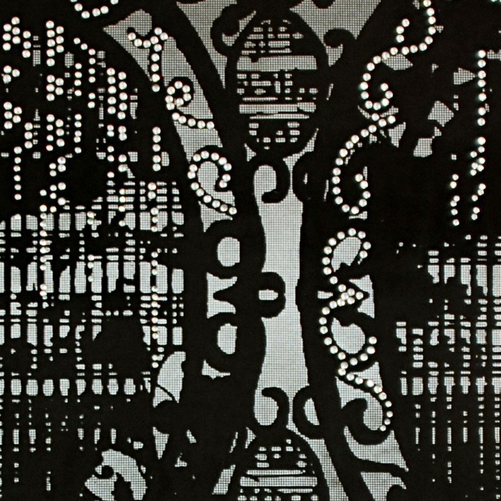 Black Classical Luxe Velvet Detail