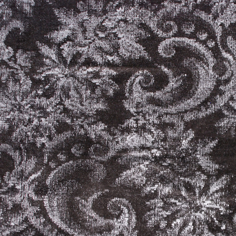 Dark Gray Classical Shimmery Velvet
