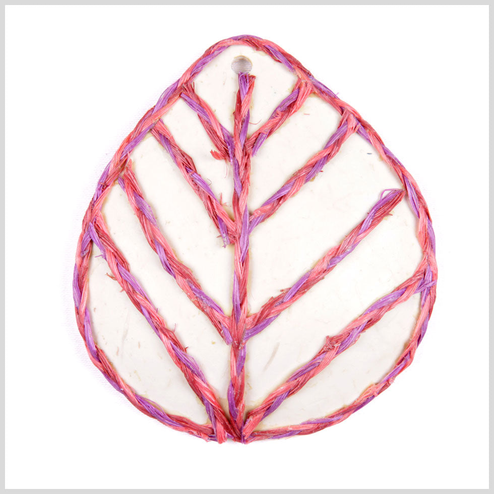 Beige/Pink/Purple Coconut Pendant - 120L/76.2mm