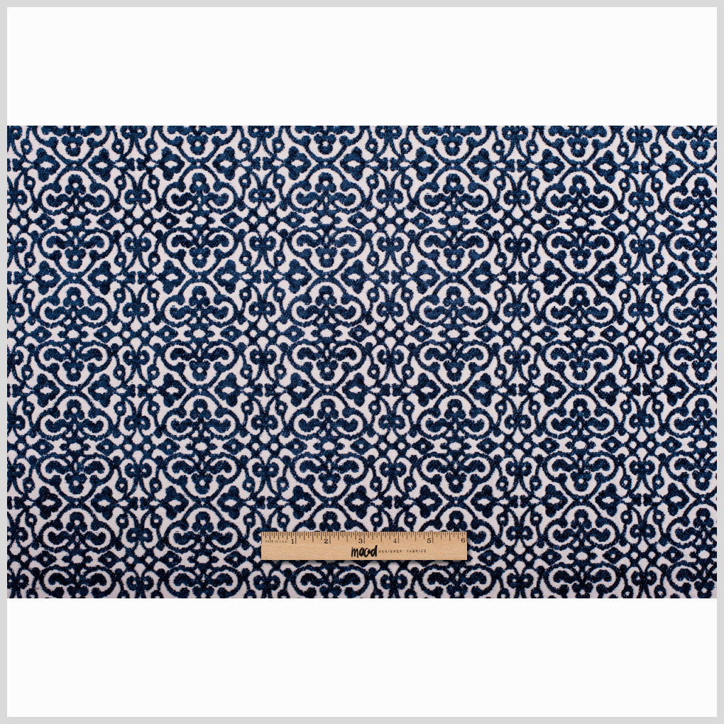 Navy Classical Upholstery Chenille Full