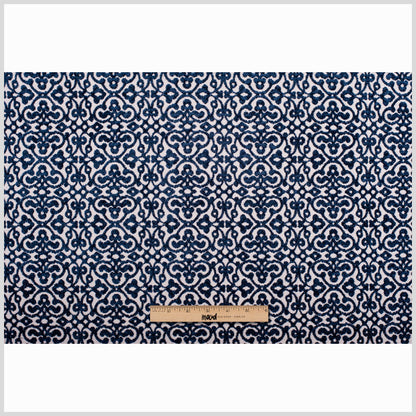Navy Classical Upholstery Chenille Full