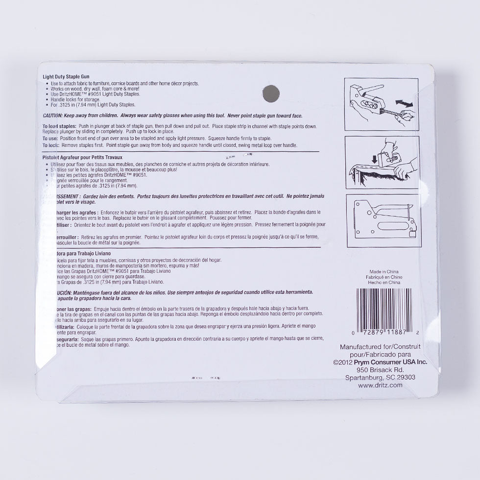 Dritz Light Duty Staple Gun - Detail
