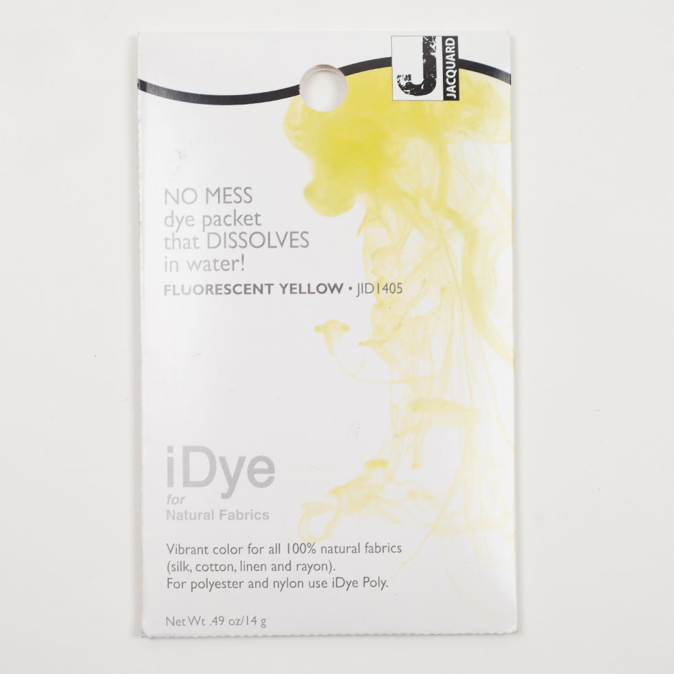 405 Fluorescent Yellow Jacquard iDye for Natural Fabrics