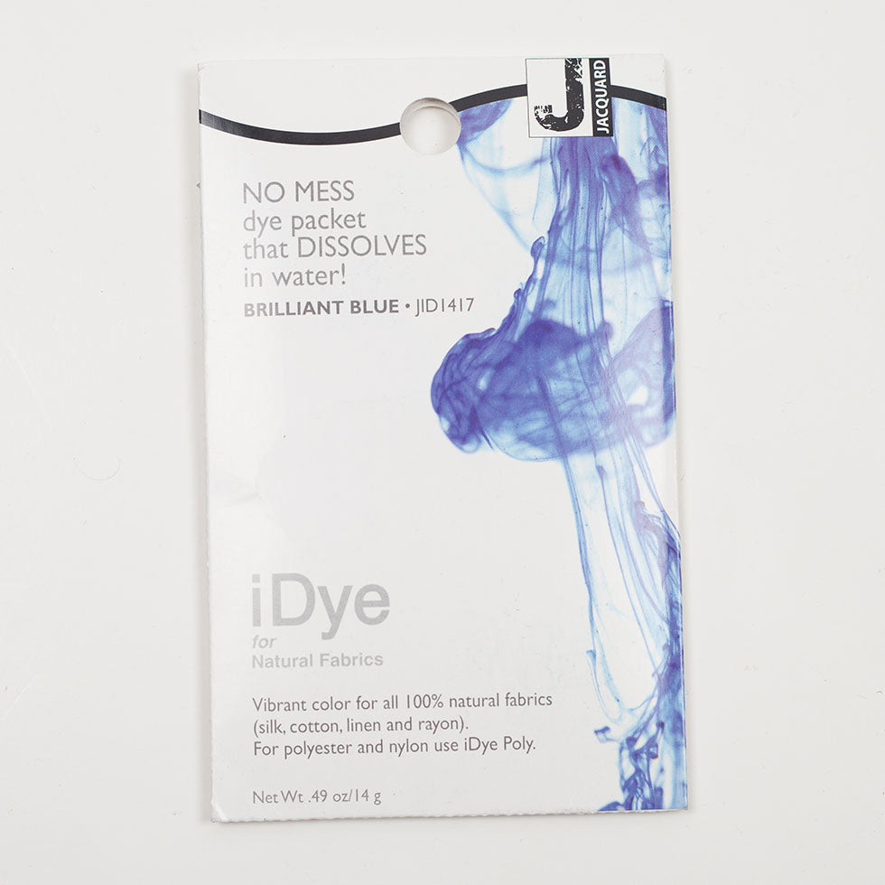 417 Brilliant Blue Jacquard iDye for Natural Fabrics