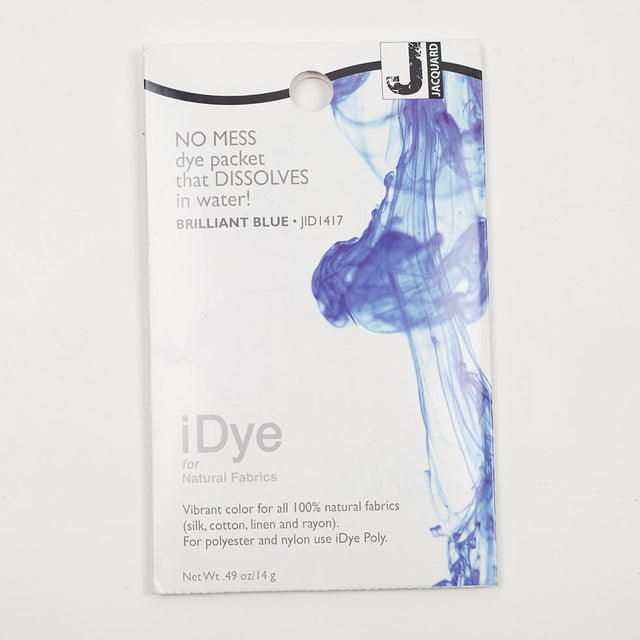 417 Brilliant Blue Jacquard iDye for Natural Fabrics