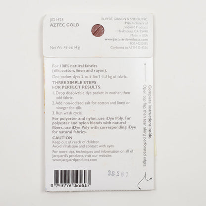 Jacquard iDye for Natural Fabrics - 425 Aztec Gold Folded