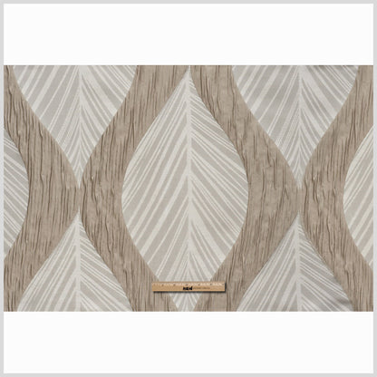 Linen  Bold Leaves Polyester Full