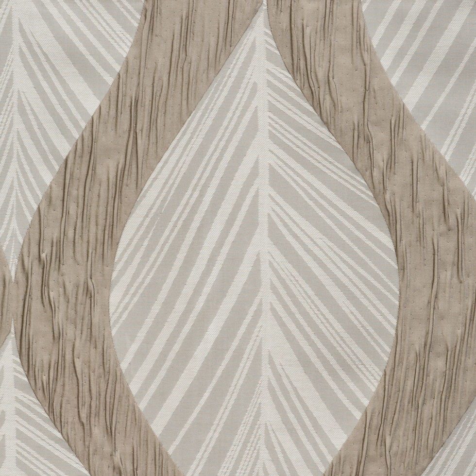 Linen  Bold Leaves Polyester