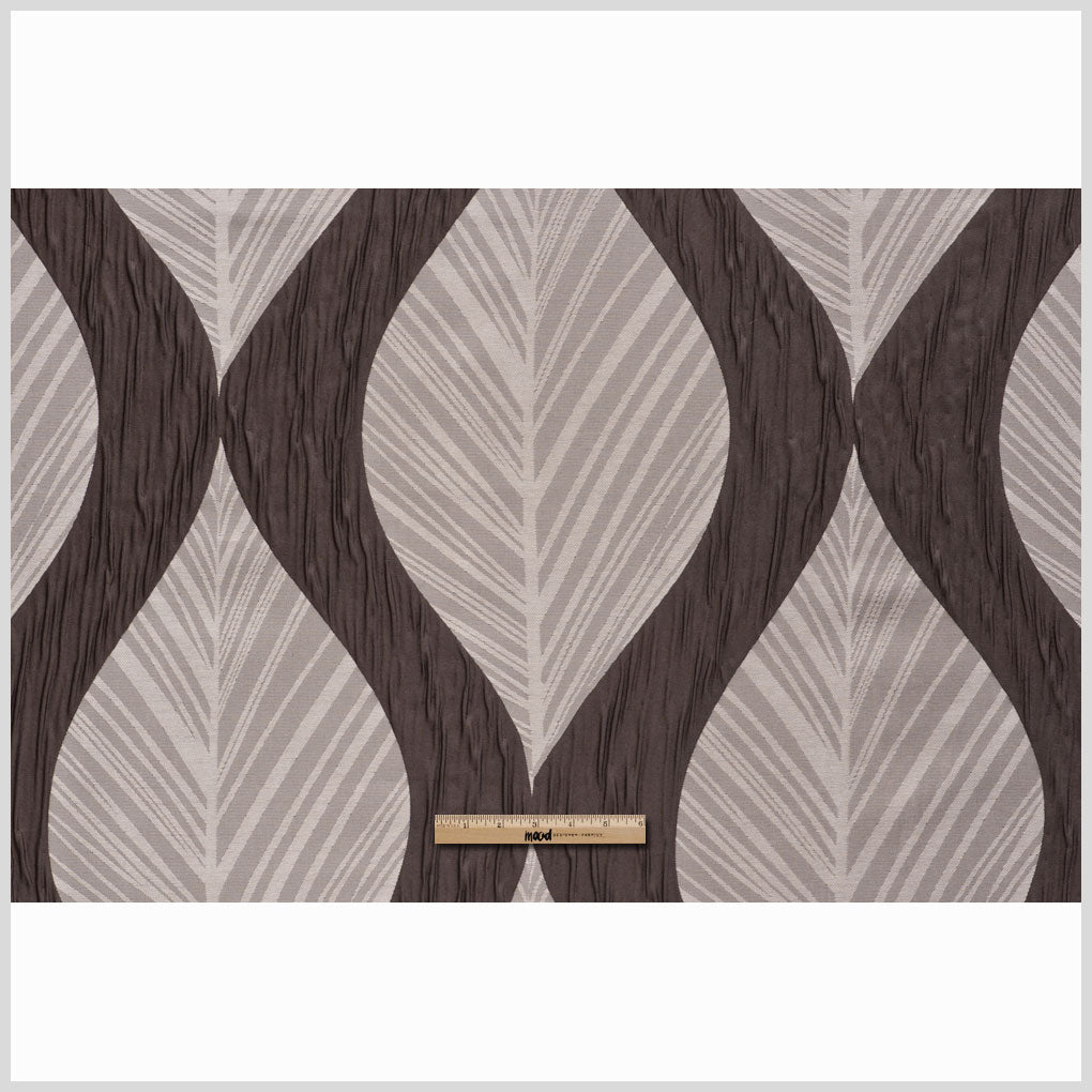 Bark  Bold Leaves Polyester Full