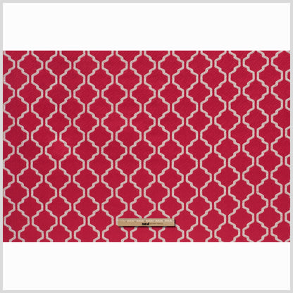 Paprika Geometric Trellis Polyester Full