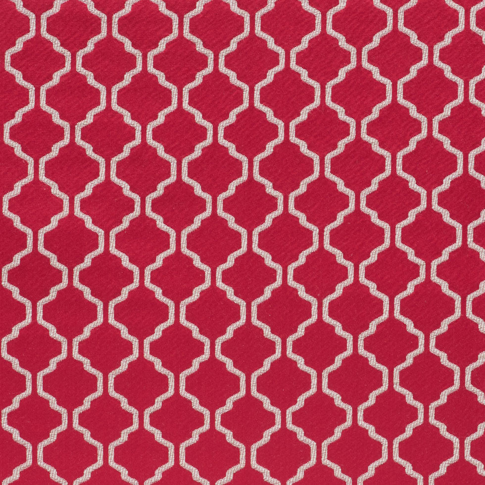 Paprika Geometric Trellis Polyester