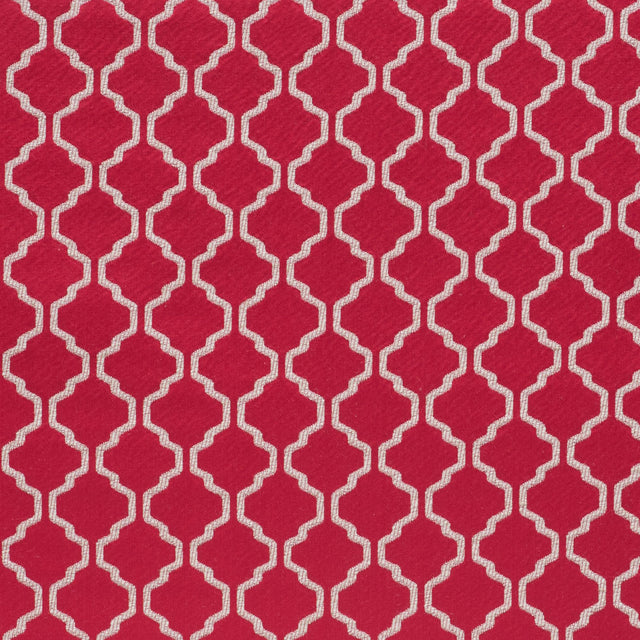 Paprika Geometric Trellis Polyester