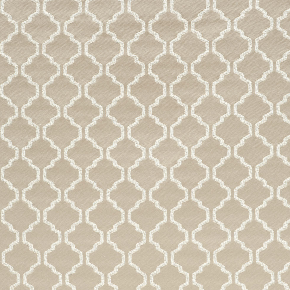 Nought Geometric Trellis Polyester