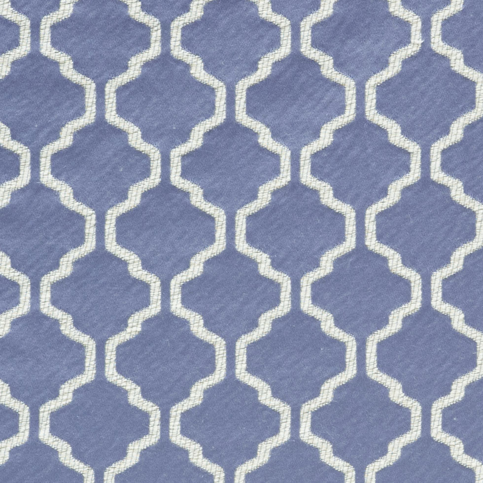 Sky Geometric Trellis Polyester - Detail