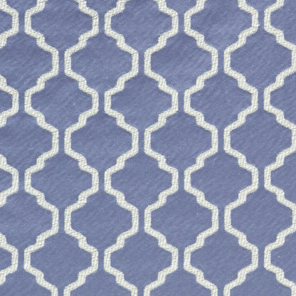 Sky Geometric Trellis Polyester - Detail