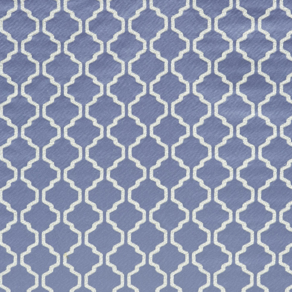 Sky Geometric Trellis Polyester