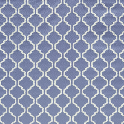 Sky Geometric Trellis Polyester