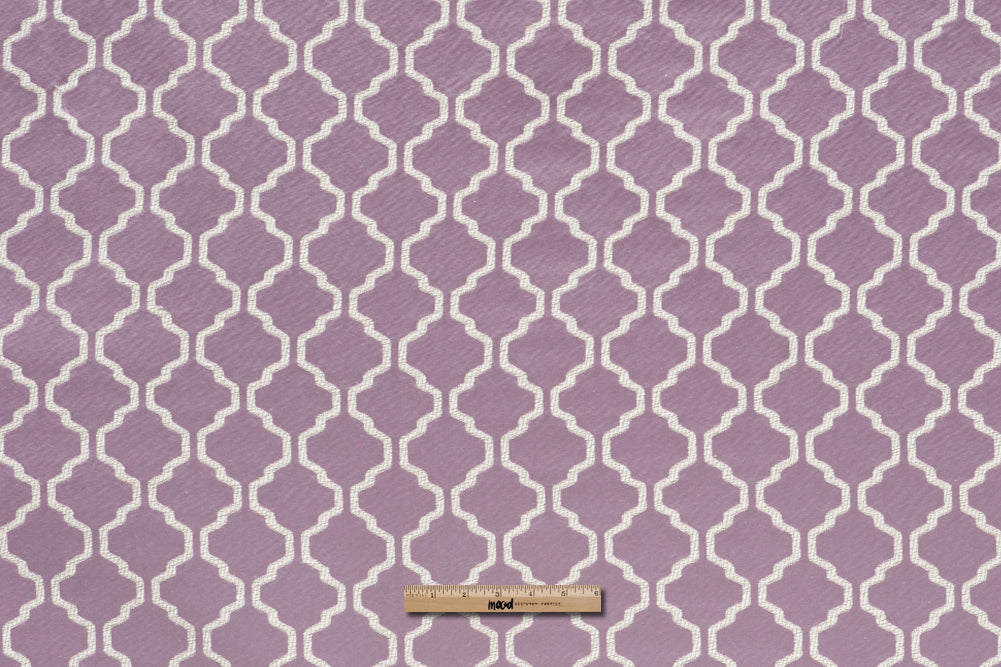Heather Geometric Trellis Polyester - Full