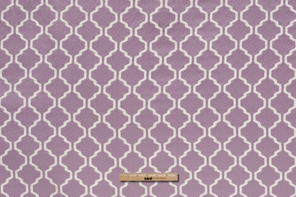 Heather Geometric Trellis Polyester - Full