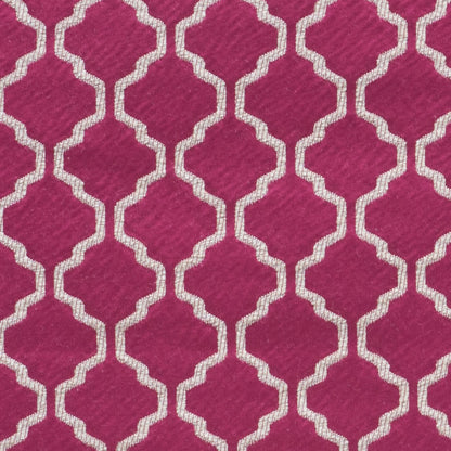 Loganberry Geometric Trellis Polyester Detail