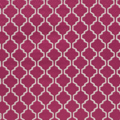 Loganberry Geometric Trellis Polyester