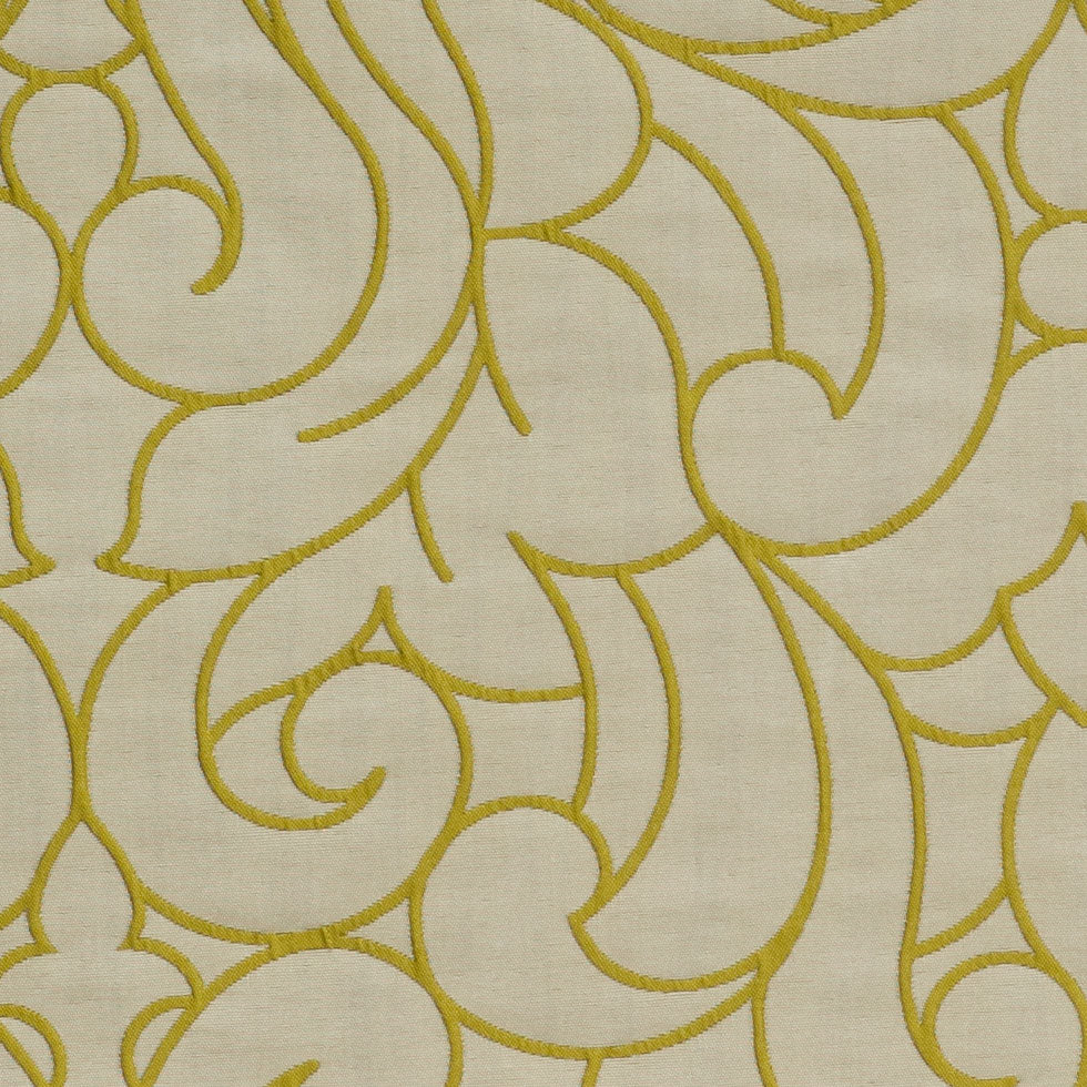 Wasabi Floral Two-Sided Polyester Detail