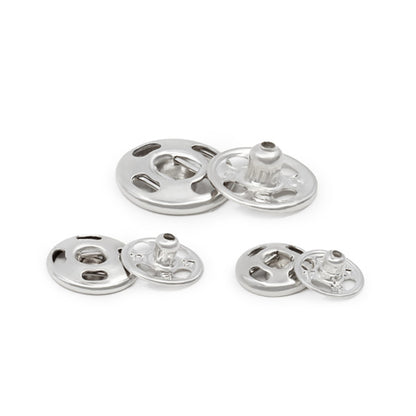 Dritz Sew-On Snaps - Nickel - Assorted Sizes, 36 Sets