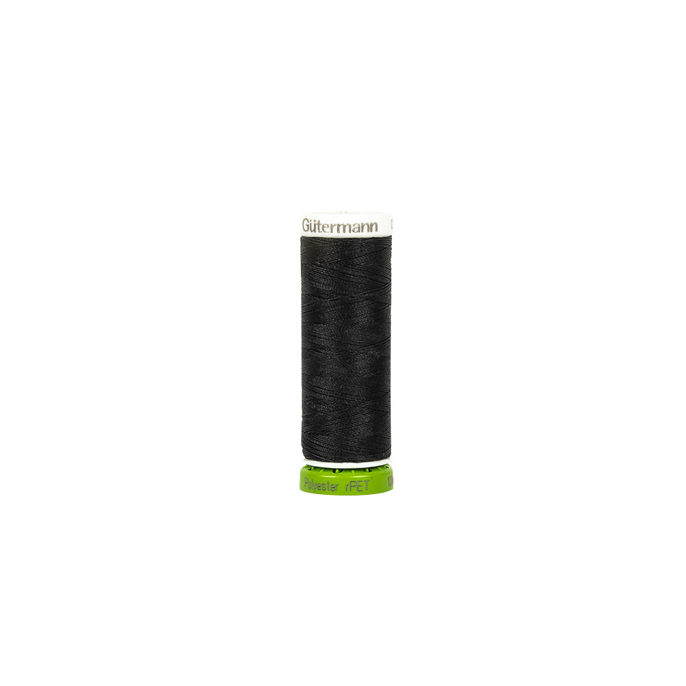 000 Black 100m Gutermann 100% Recycled Polyester Thread