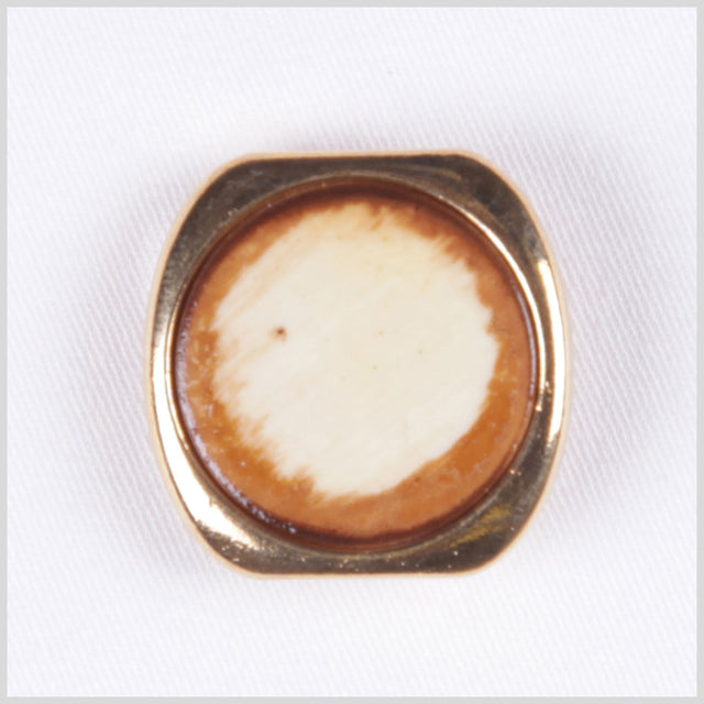 Gold Beige Metal Button - 32L/20mm
