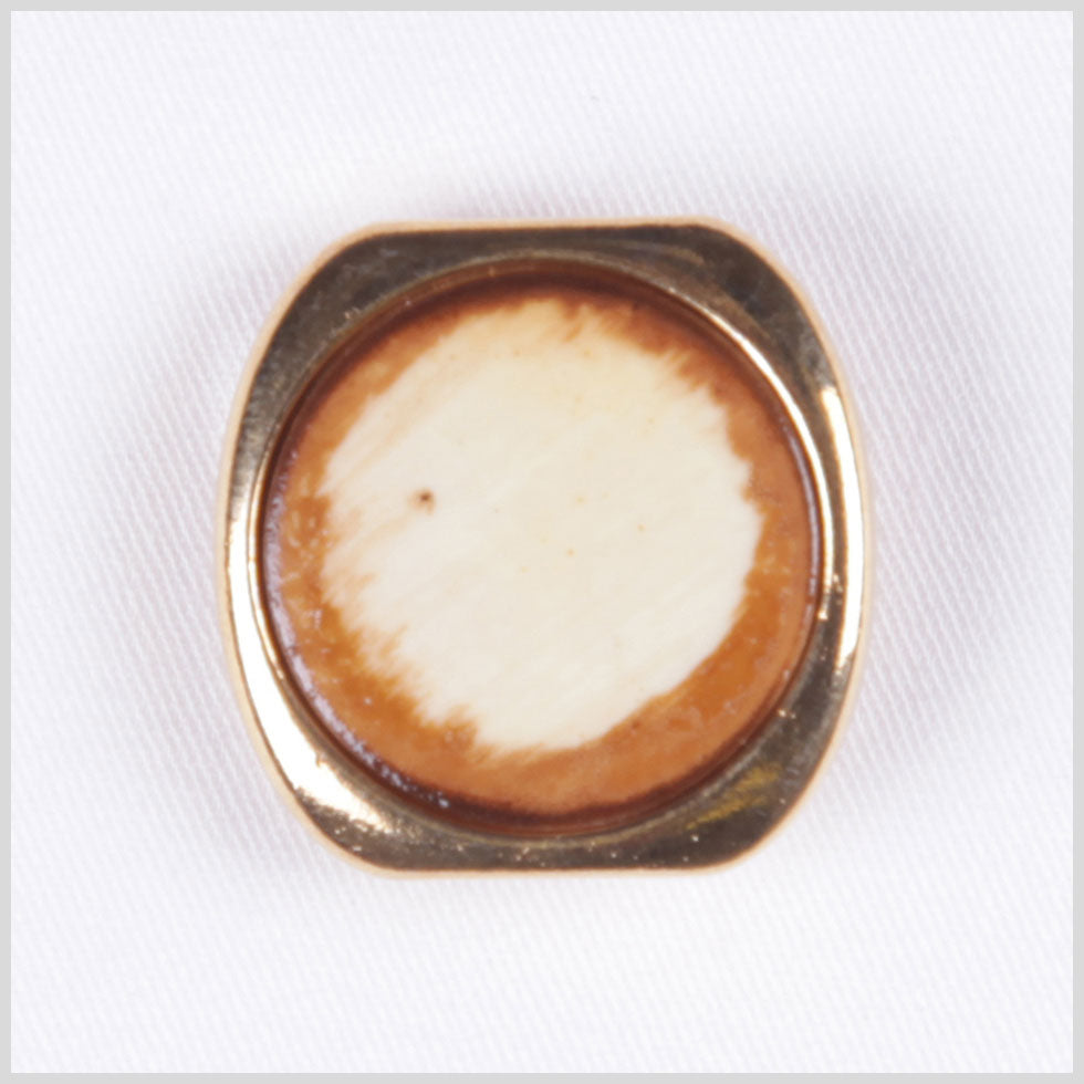 Gold Beige Metal Button - 36L/23mm