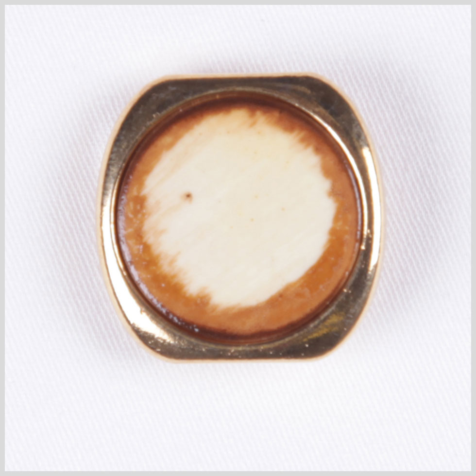 Gold Beige Metal Button - 40L/25mm