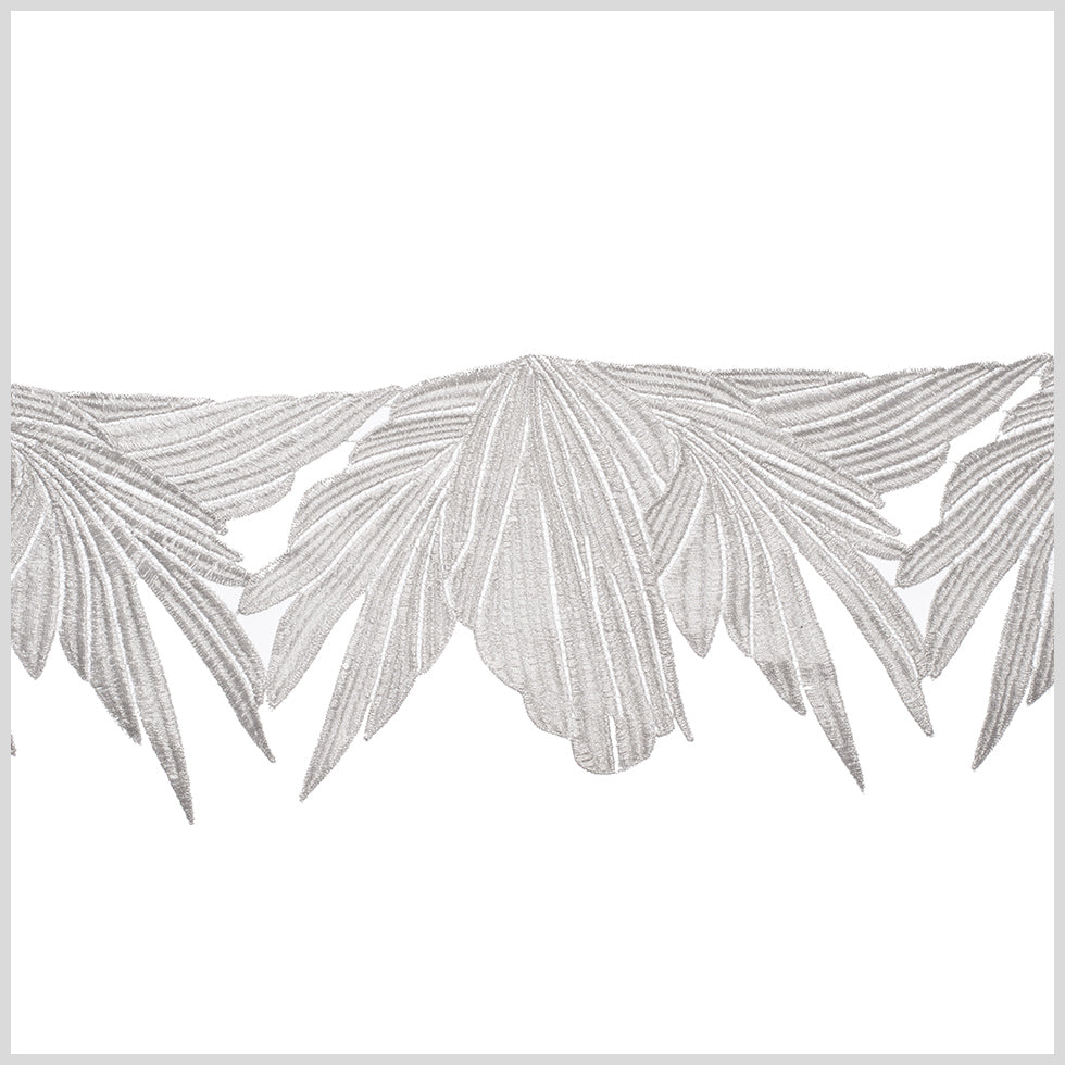 5 Metallic Silver Lace Trim