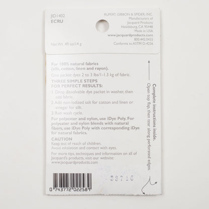 Jacquard iDye for Natural Fabrics - 402 Ecru