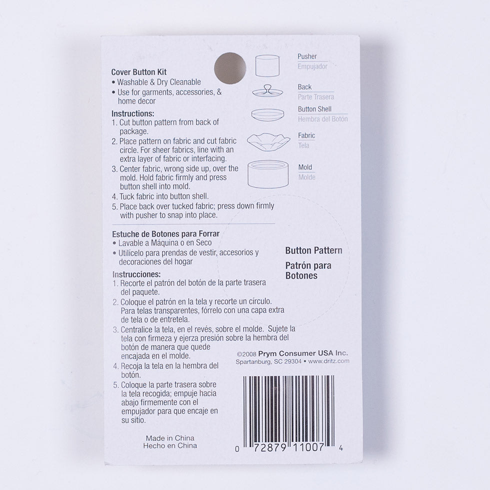 Dritz Cover Button Kit 3/4 Al - Detail