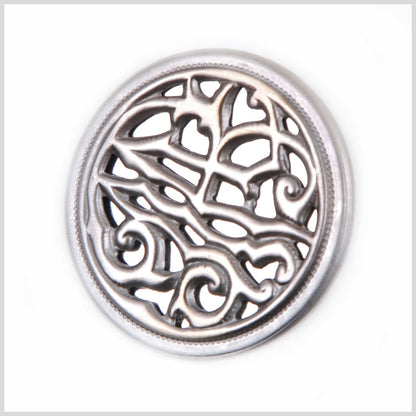 Gray Brass Metal Button - 24L/15mm