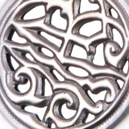 Gray Brass Metal Button - 48L/27mm - Detail