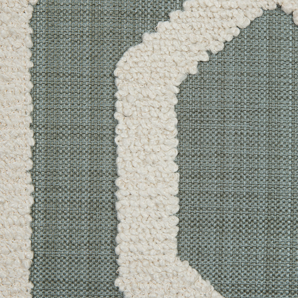Resort Polyester Woven with a Geometric Faux-Chenille Design - Detail