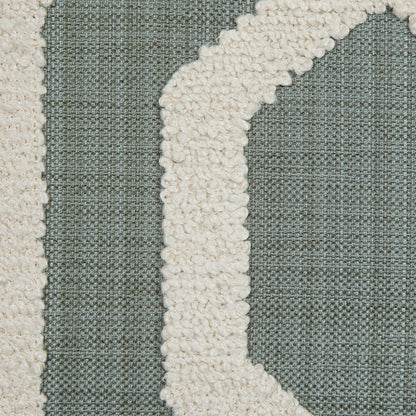 Resort Polyester Woven with a Geometric Faux-Chenille Design - Detail