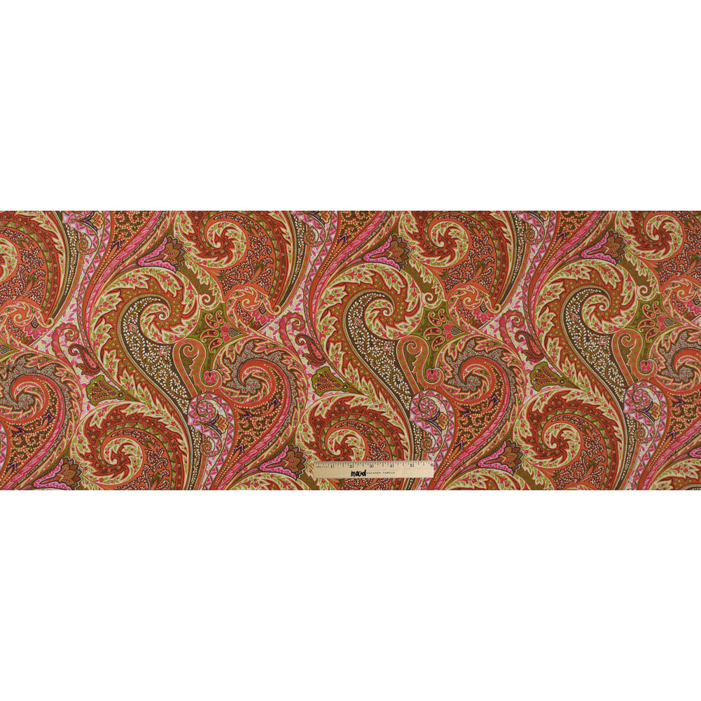Turmeric Jaipur Paisley Linen Woven - Full