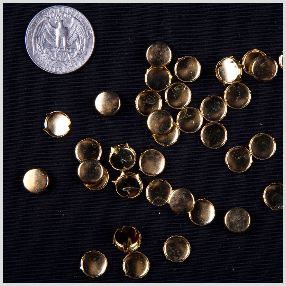 3/8 Gold Round Nailheads