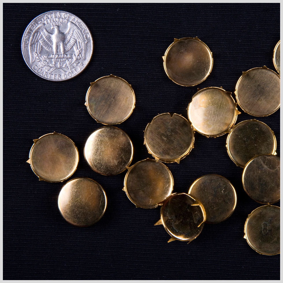 Gold Round Nailheads - 0.75