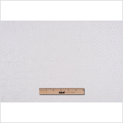Ivory Chenille Geometric Poly - Full