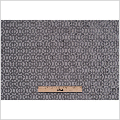 Smoke Chenille Geometric Poly - Full