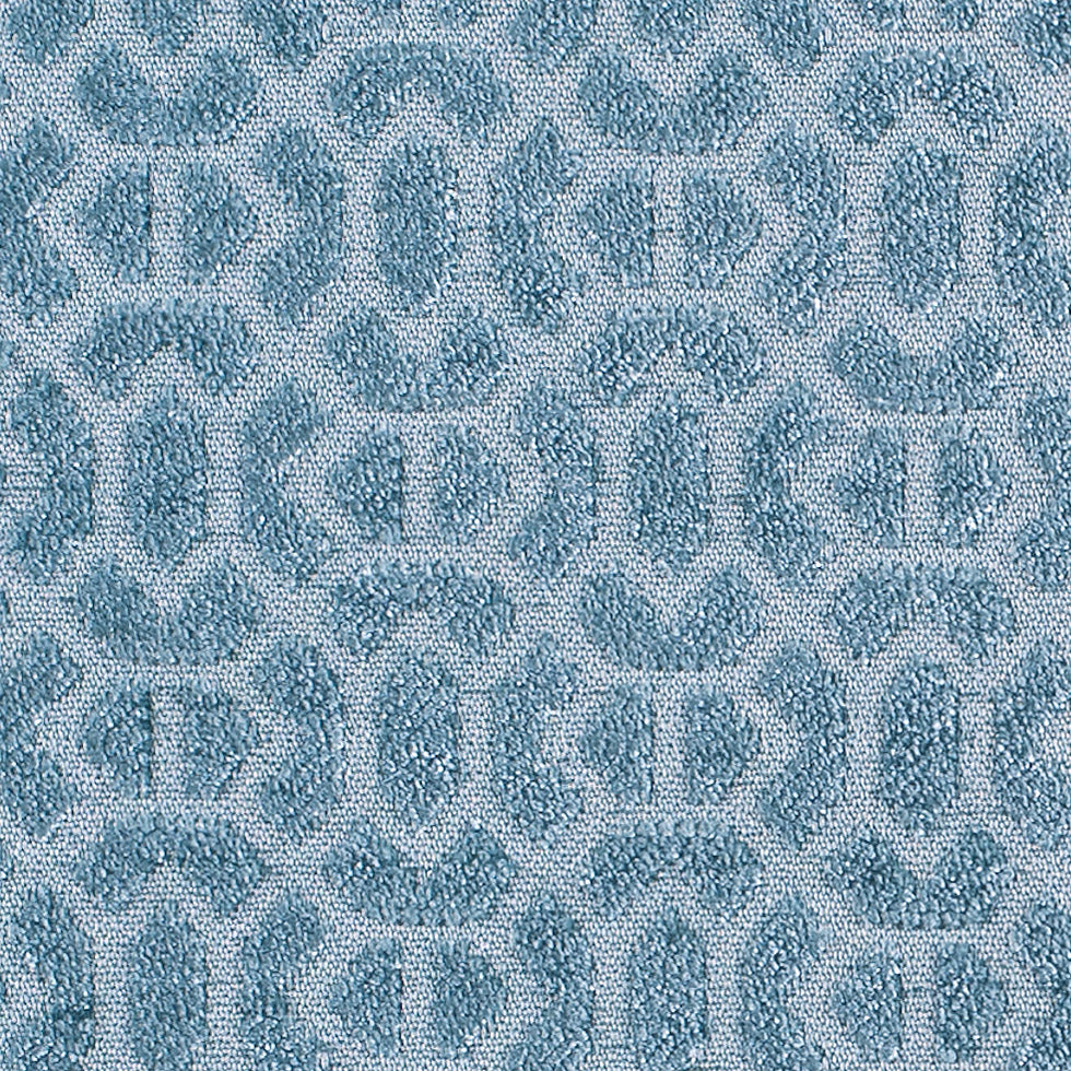 Sky Chenille Geometric Poly - Detail